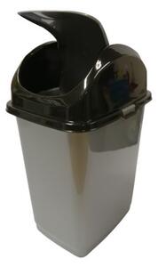DÜNYA Billenős szemetes 5 L szürke 29x18x14 cm