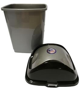 DÜNYA Billenős szemetes 5 L szürke 29x18x14 cm