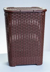 * Rattan hatású szennyestartó 60 l, barna