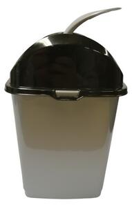 DÜNYA Billenős szemetes 5 L szürke 29x18x14 cm