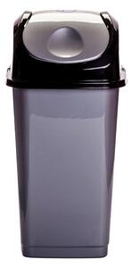 Billenős slim szemetes szürke színben 35 L 58,5x28x34 cm