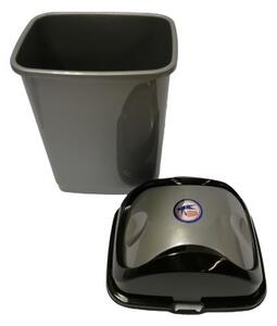 DÜNYA Billenős szemetes 5 L szürke 29x18x14 cm