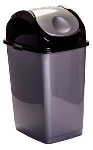DÜNYA Billenős szemetes Slim szürke színben 50 L 70x40,5x33 cm