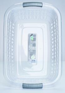 * Ruhakosár ovális 25 l, átlátszó