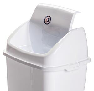 DÜNYA Billenős szemetes 18 L fehér 47x23x28 cm