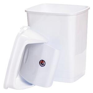 DÜNYA Billenős szemetes 18 L fehér 47x23x28 cm