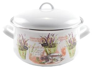 Zománcozott Lábas fedővel 24cm-es 6L