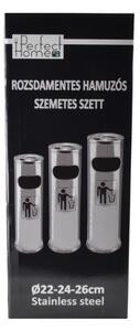 Inox szemetes szett több méretben
