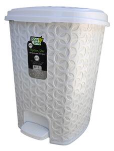 Pedálos szemetes 22L fehér