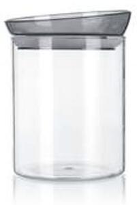 MABEL üveg tároló szürke fedővel (1100 ml-es)