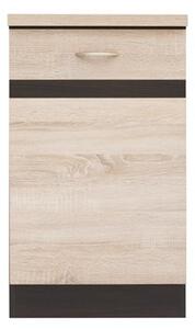 Z0ND0 Alsó konyhaszekrény Julian D1D/50/82/J (Sonoma tölgy + Wenge). 742463