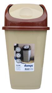 Billenős szemetes SLIM 10 L bézs