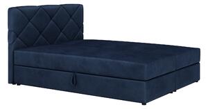 Z0ND0 Franciaágy Boxspring 160x200 cm Karum (ágyráccsal és matraccal) (kék). 1007777