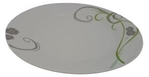 GRETA Kerek porcelán lapostányér (23 cm-es)