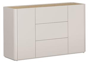 Elivo komód 150 cm fiókokkal - kasmír / olajozott tölgy