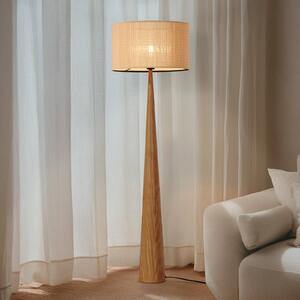 Lucande Fabrena álló világítás, természetes színű, bambusz, magasság 138 cm, Világos fa, Nappali / Étkező, Fa