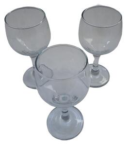 3 darabos talpas boros pohár szett üveg Cheerful (210 ml-es)