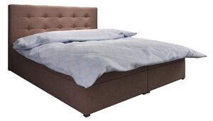 Z0ND0 Franciaágy Boxspring 140 cm Fade 1 (sötétbarna) (matraccal és tárolóhellyel). 1046475