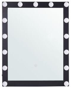 LED fürdőszobai tükör ODENAS 50 cm 60 cm Fekete