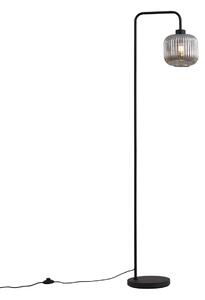 Design állólámpa fekete füstüveggel - Ana