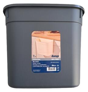 Ajtóra akasztható szemetes 7 L-es (antracit színben)
