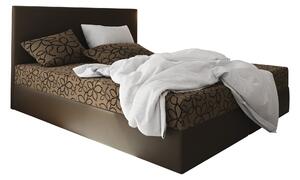 Z0ND0 Franciaágy Boxspring 160 cm Lilac (minta + barna) (matraccal és tárolóhellyel). 1046649