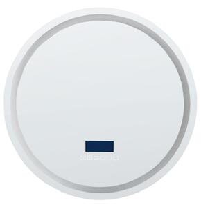 LED fürdőszobai tükör BROGNON 60 cm 60 cm Beépített Bluetooth Hangszóróval Ezüst