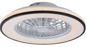 Ventilátoros LED lámpatest , mennyezeti , 48W , CCT , dimmelhető , fekete , távirányítóval , Rábalux , DALFON2