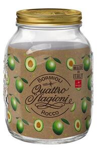 Bormioli Rocco QUATTRO tároló üveg+tető 3 l