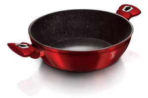 Berlinger Haus BURGUNDY bevonatos SERPENYŐ üvegfedővel 28cm 3,8l / BH-1263N-MA /