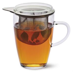 Simax hőálló bögre+fémszűrő+tető 0,35 liter