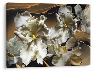 Kép - Orchidea virágok márvány háttérrel (70x50 cm)