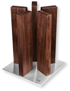 KAI Stonehenge késtartó diófából, rozsdamentes acél talppal (STH-5)
