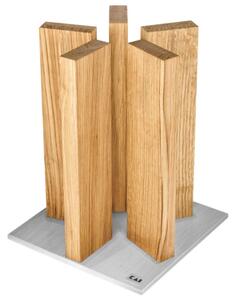 KAI Stonehenge késtartó tölgyfából, rozsdamentes acél talppal (STH-3)