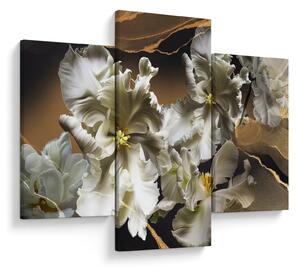 Kép - Orchidea virágok márvány háttérrel (90x60 cm)