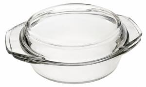 SIMAX STAR LINEA Hőálló sütőtál kerek tál 5,1 L tetővel 36,8x32x7,5 cm áttetsző