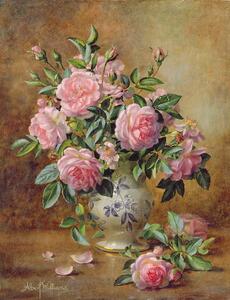 Reprodukció A Medley of Pink Roses, Albert Williams