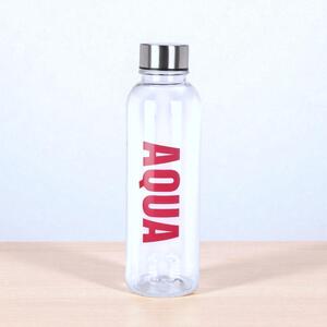EXCELLENT HOUSWARE feliratos Aqua kulacs 500ml piros színben 21,5x6,5 cm