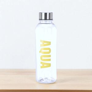 EXCELLENT HOUSWARE feliratos Aqua kulacs 500ml citromsárga színben 21,5x6,5 cm