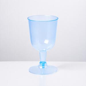 Parti boros pohár 4db műanyag 160ml kék színben 18x7x7 cm