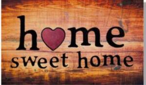 Lábtörlő "Home sweet home" mintával