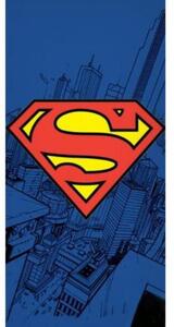 Superman gyerek strandtörölköző - 100% pamut - 70x140 cm - sötétkék