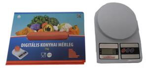 Digitális konyhai mérleg 7 kg-ig 25X18,5X4,3 cm