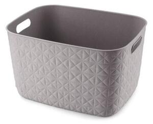 SOFTEX kosár L méret 19 L 38X29X22 cm szürke műanyag