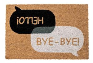 Lábtörlő HELLO BYE-BYE felirattal kókuszrost 40x60 cm