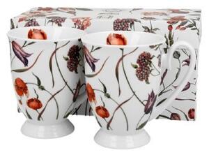 BÖGRE SZETT PORCELÁN 2DB-OS 340ML VIRÁG - MEADOW