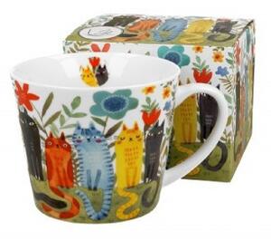 BÖGRE PORCELÁN 610ML 'GARDEN FELINES'
