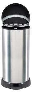 Curver fémhatású pedálos szemetes 40L 68x34,9x28,2 cm fém-fekete