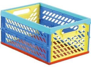 PLASTEXPRESS Rekesz összecsukható színes 34,5x23,5x16,5 cm