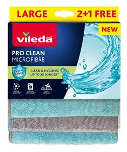 VILEDA PRO CLEAN mikroszálas törlőkendő 2+1 db